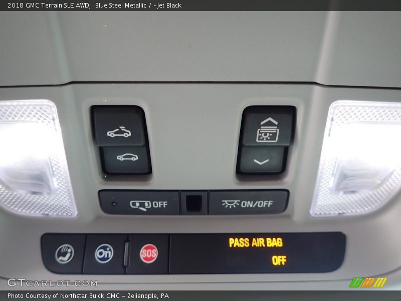 Blue Steel Metallic / ­Jet Black 2018 GMC Terrain SLE AWD