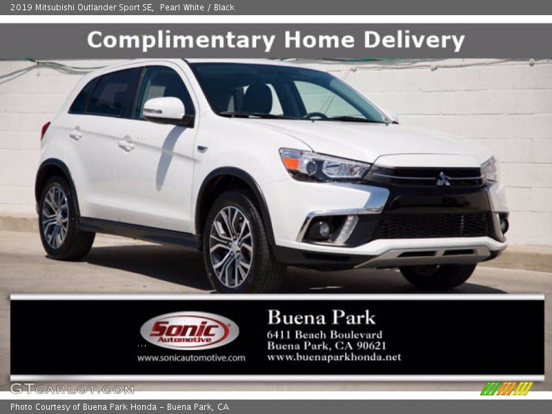 Pearl White / Black 2019 Mitsubishi Outlander Sport SE