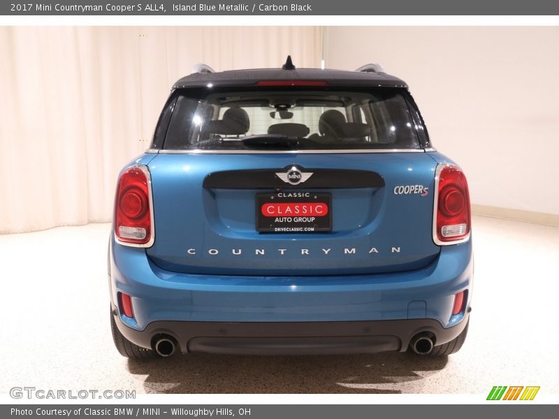 Island Blue Metallic / Carbon Black 2017 Mini Countryman Cooper S ALL4