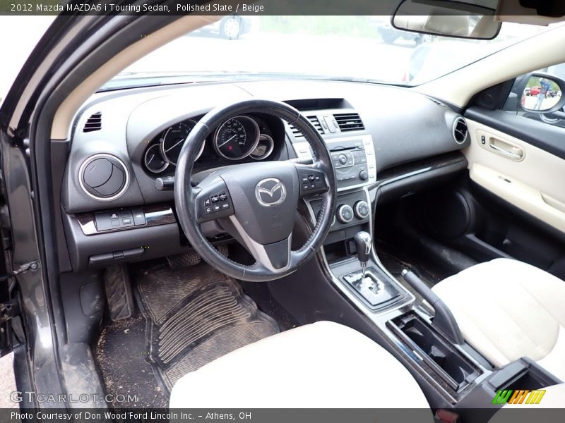 Polished Slate / Beige 2012 Mazda MAZDA6 i Touring Sedan