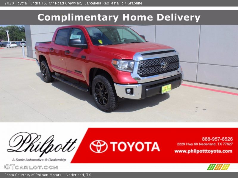 Barcelona Red Metallic / Graphite 2020 Toyota Tundra TSS Off Road CrewMax