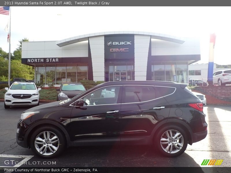 Twilight Black / Gray 2013 Hyundai Santa Fe Sport 2.0T AWD