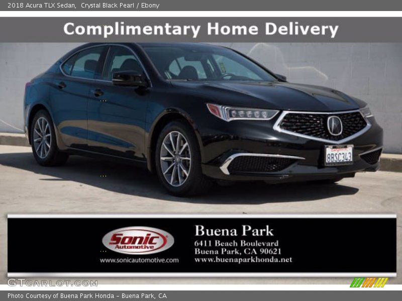 Crystal Black Pearl / Ebony 2018 Acura TLX Sedan