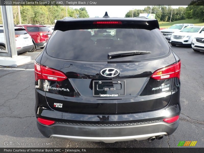 Twilight Black / Gray 2013 Hyundai Santa Fe Sport 2.0T AWD
