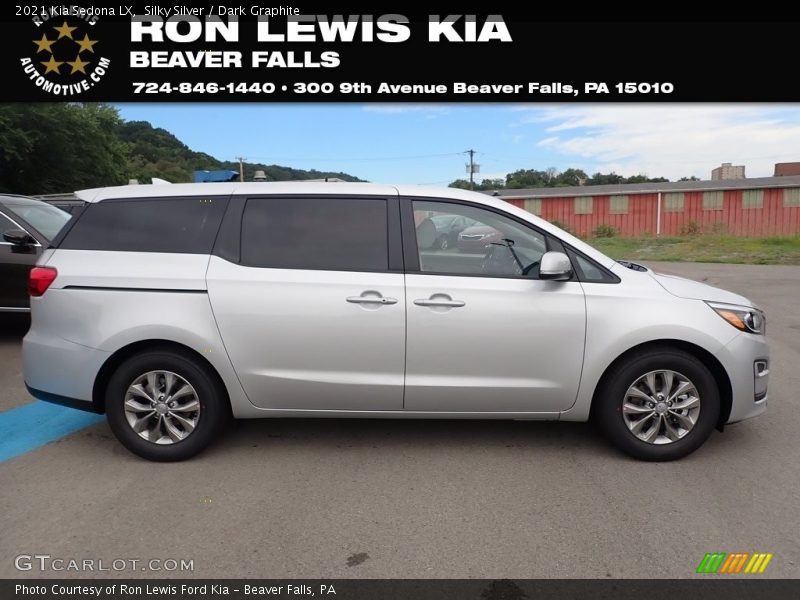 Silky Silver / Dark Graphite 2021 Kia Sedona LX