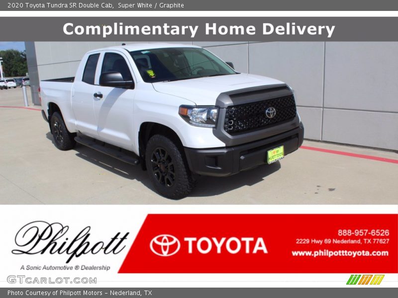 Super White / Graphite 2020 Toyota Tundra SR Double Cab