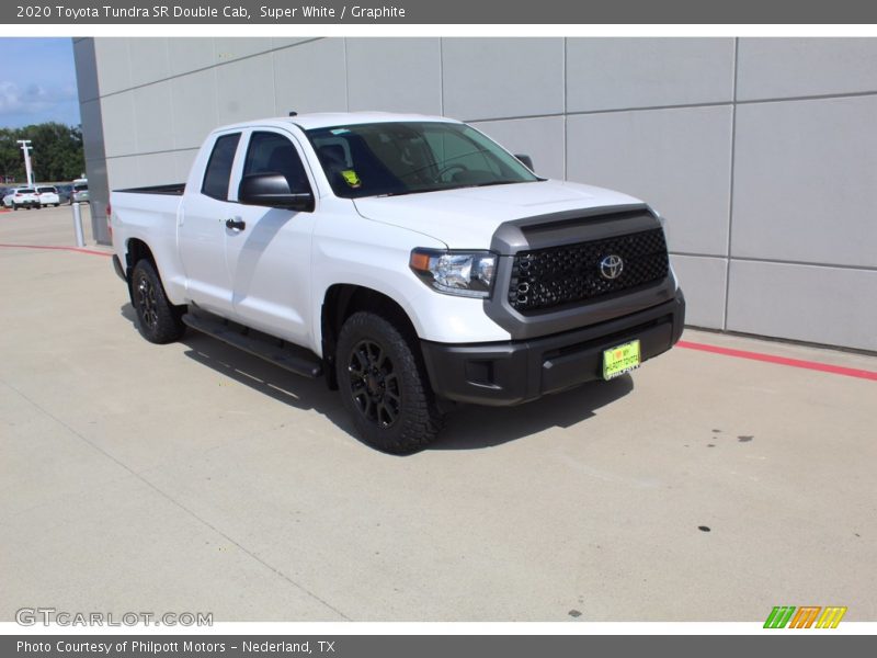 Super White / Graphite 2020 Toyota Tundra SR Double Cab