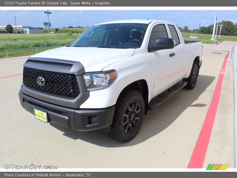 Super White / Graphite 2020 Toyota Tundra SR Double Cab