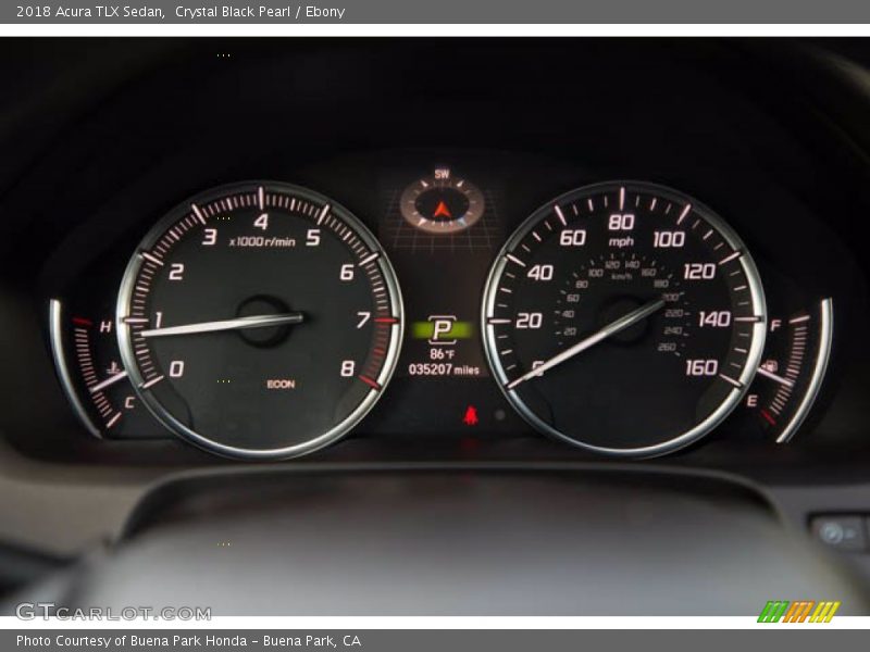 Crystal Black Pearl / Ebony 2018 Acura TLX Sedan