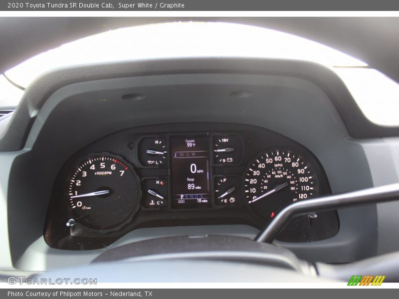 Super White / Graphite 2020 Toyota Tundra SR Double Cab