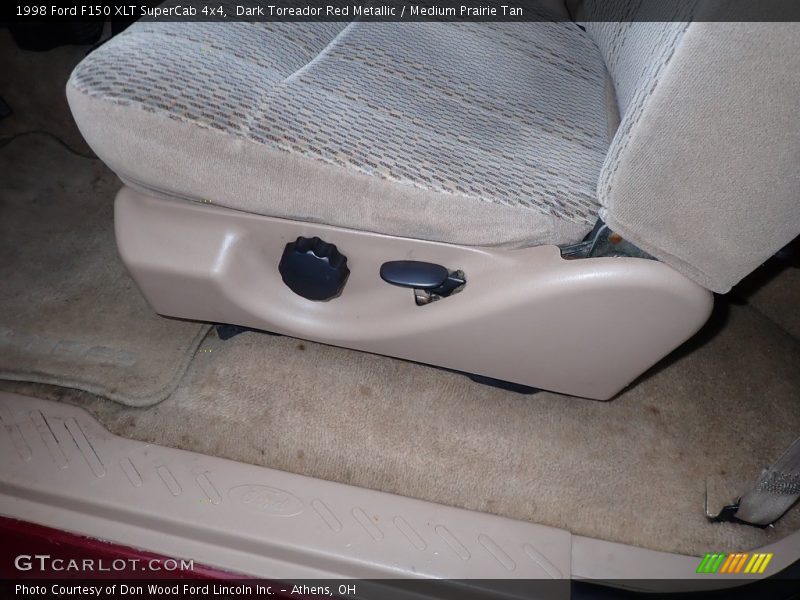 Dark Toreador Red Metallic / Medium Prairie Tan 1998 Ford F150 XLT SuperCab 4x4