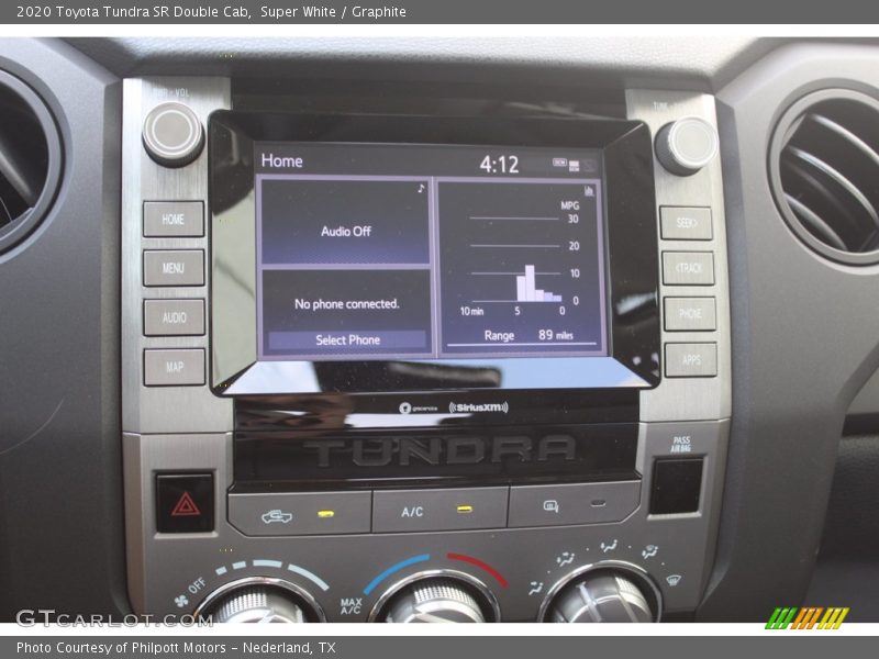 Super White / Graphite 2020 Toyota Tundra SR Double Cab