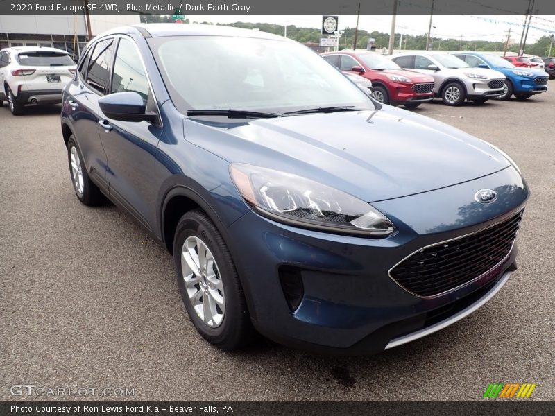 Blue Metallic / Dark Earth Gray 2020 Ford Escape SE 4WD