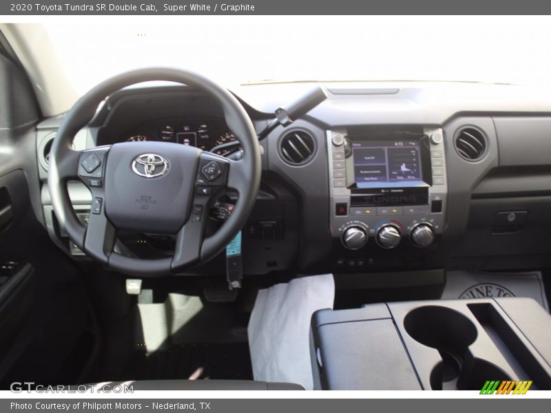 Super White / Graphite 2020 Toyota Tundra SR Double Cab