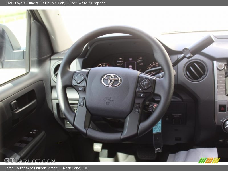 Super White / Graphite 2020 Toyota Tundra SR Double Cab