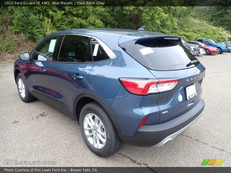 Blue Metallic / Dark Earth Gray 2020 Ford Escape SE 4WD
