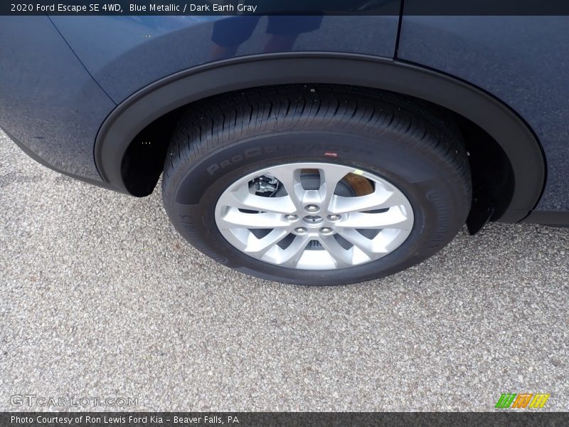 Blue Metallic / Dark Earth Gray 2020 Ford Escape SE 4WD