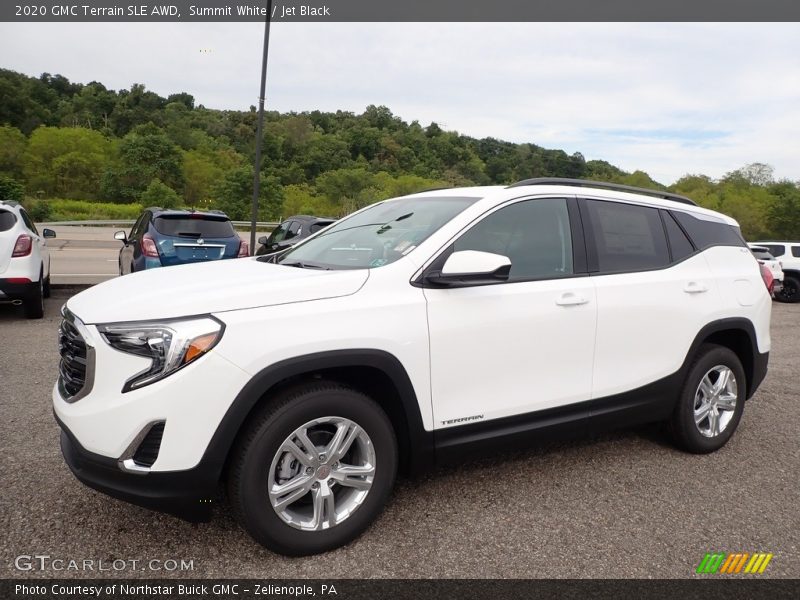 Summit White / Jet Black 2020 GMC Terrain SLE AWD