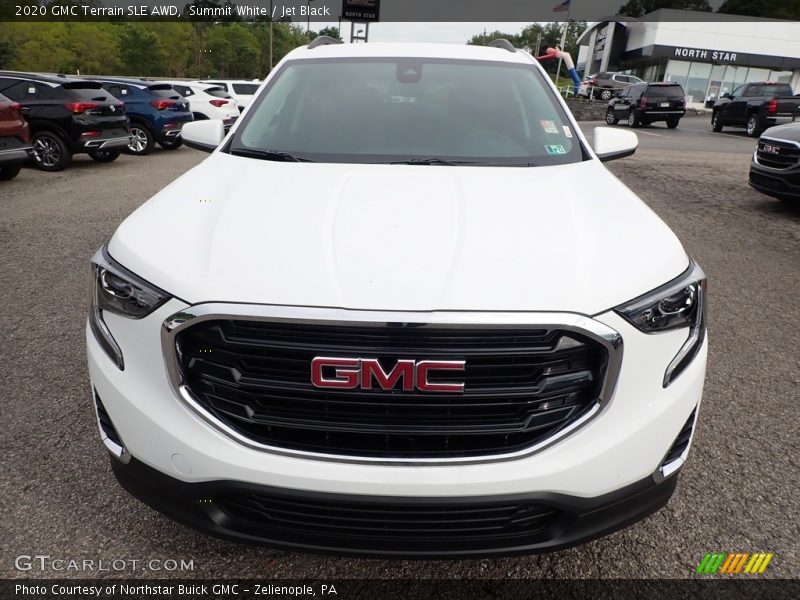 Summit White / Jet Black 2020 GMC Terrain SLE AWD