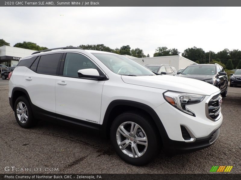Summit White / Jet Black 2020 GMC Terrain SLE AWD