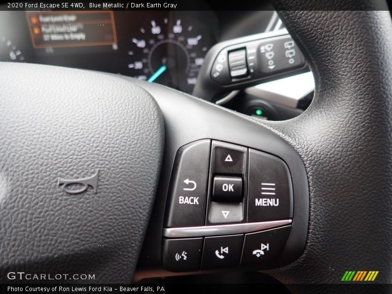 Blue Metallic / Dark Earth Gray 2020 Ford Escape SE 4WD