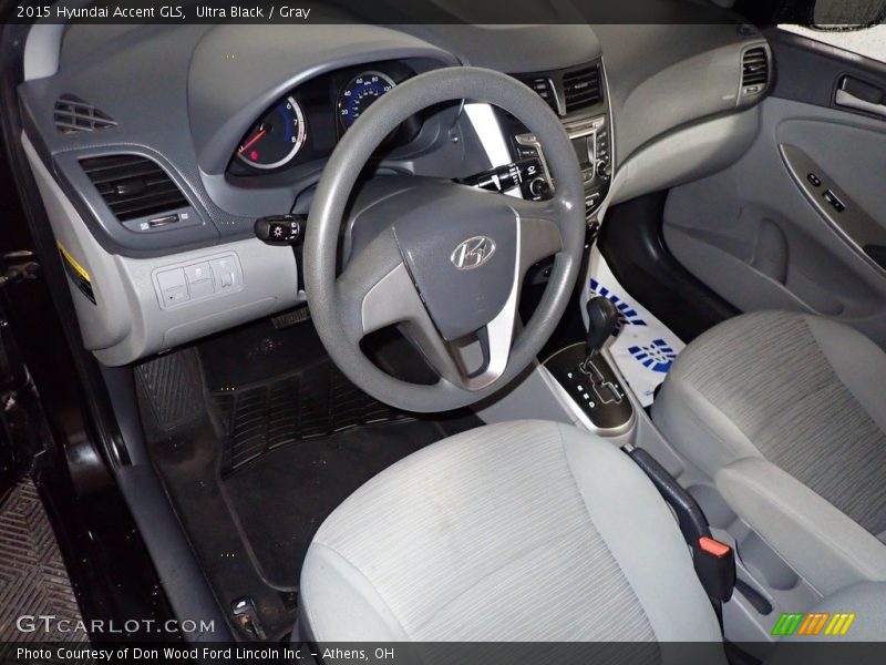 Ultra Black / Gray 2015 Hyundai Accent GLS