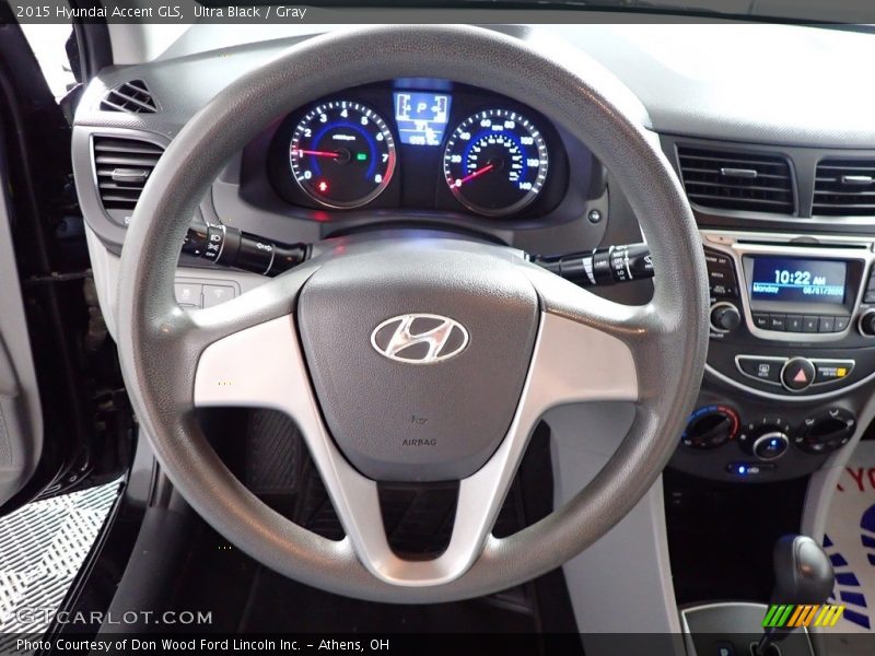 Ultra Black / Gray 2015 Hyundai Accent GLS