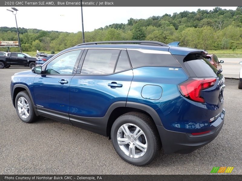 Blue Emerald Metallic / Jet Black 2020 GMC Terrain SLE AWD