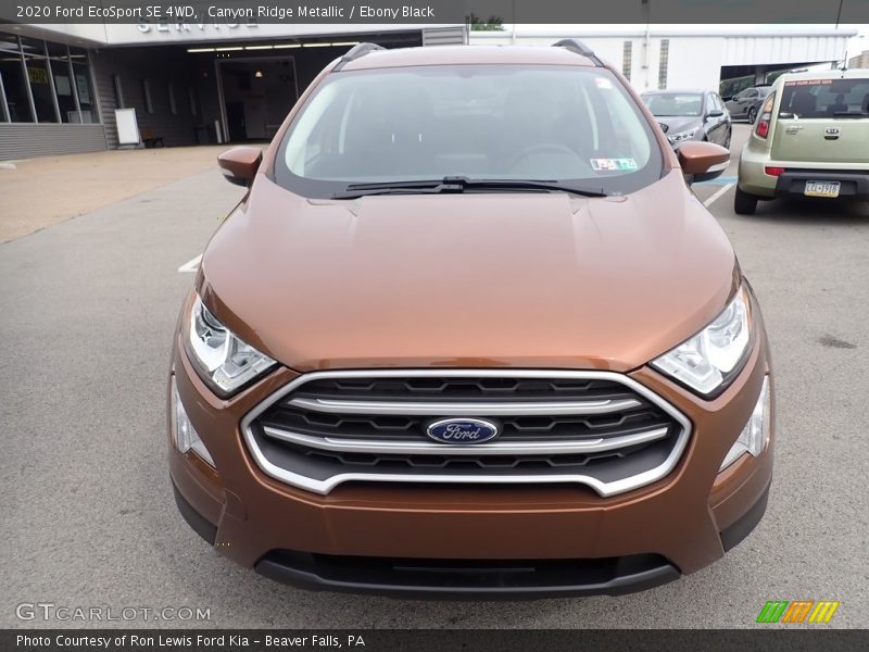 Canyon Ridge Metallic / Ebony Black 2020 Ford EcoSport SE 4WD