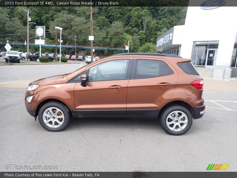 Canyon Ridge Metallic / Ebony Black 2020 Ford EcoSport SE 4WD