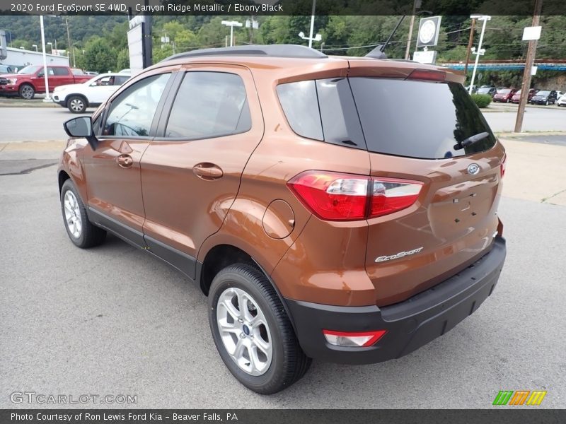 Canyon Ridge Metallic / Ebony Black 2020 Ford EcoSport SE 4WD