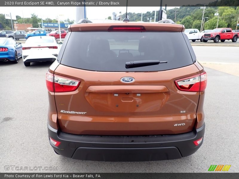 Canyon Ridge Metallic / Ebony Black 2020 Ford EcoSport SE 4WD