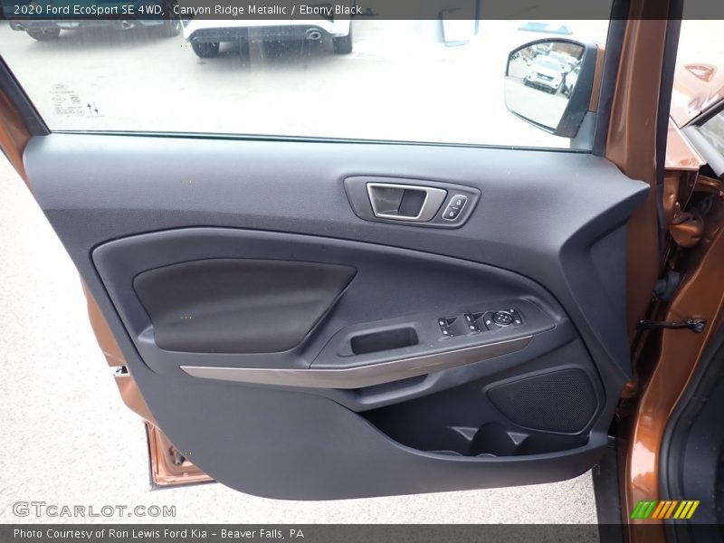 Canyon Ridge Metallic / Ebony Black 2020 Ford EcoSport SE 4WD