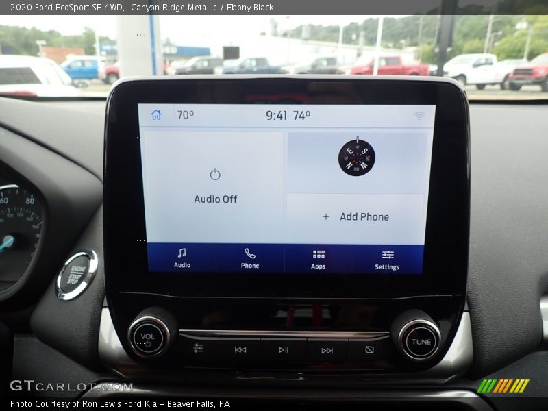 Canyon Ridge Metallic / Ebony Black 2020 Ford EcoSport SE 4WD