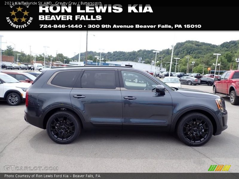 Gravity Gray / Butterscotch 2021 Kia Telluride SX AWD
