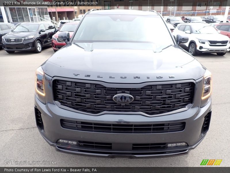 Gravity Gray / Butterscotch 2021 Kia Telluride SX AWD