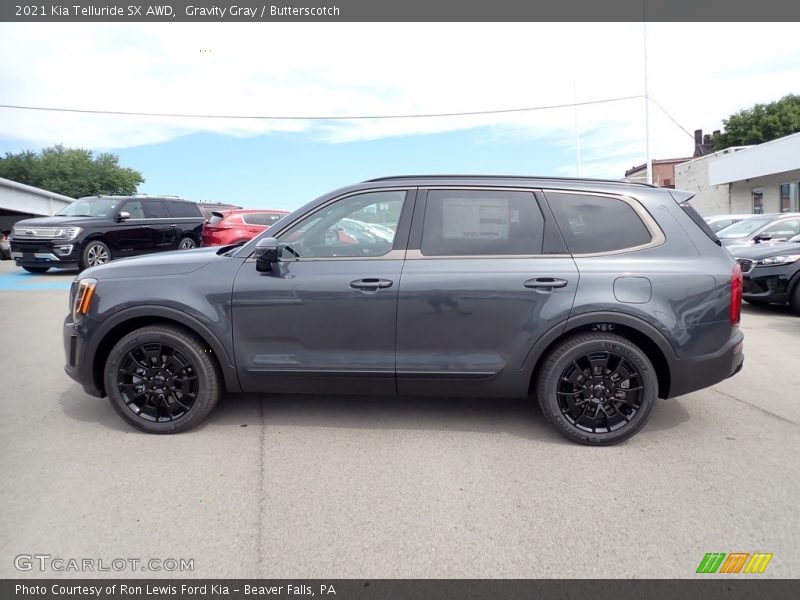 Gravity Gray / Butterscotch 2021 Kia Telluride SX AWD