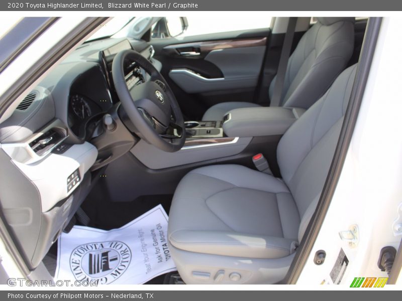 Blizzard White Pearl / Graphite 2020 Toyota Highlander Limited