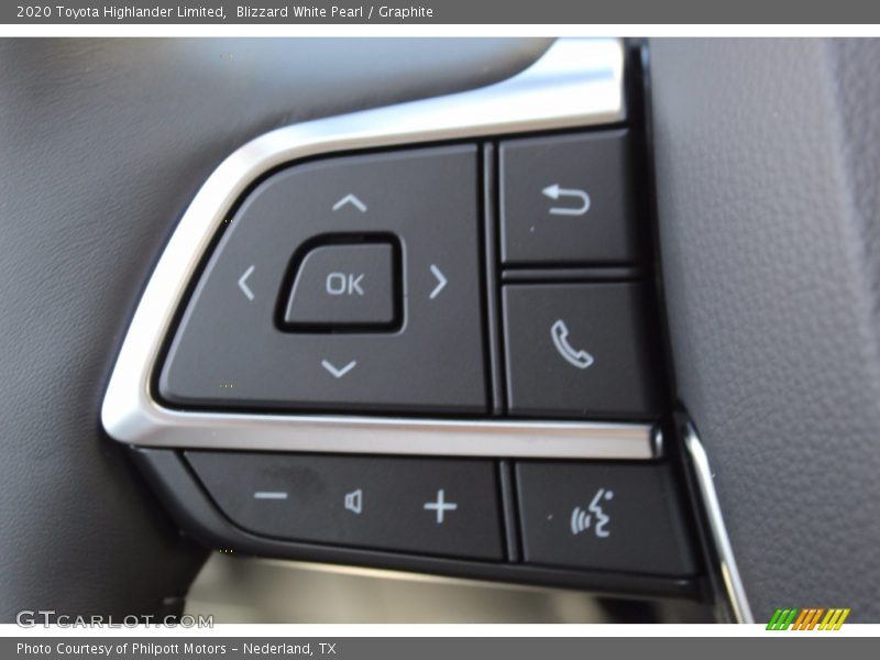 Blizzard White Pearl / Graphite 2020 Toyota Highlander Limited