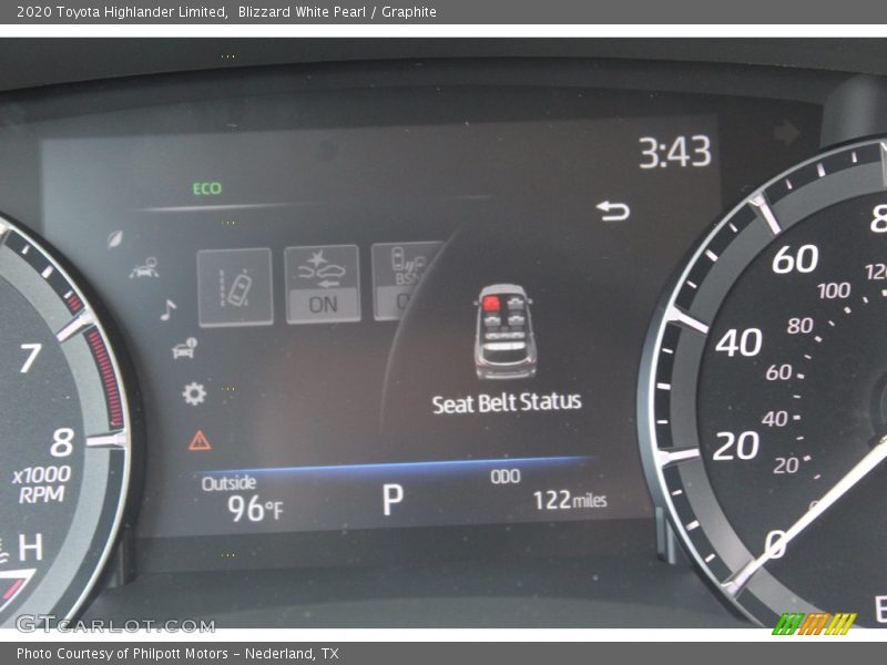 Blizzard White Pearl / Graphite 2020 Toyota Highlander Limited