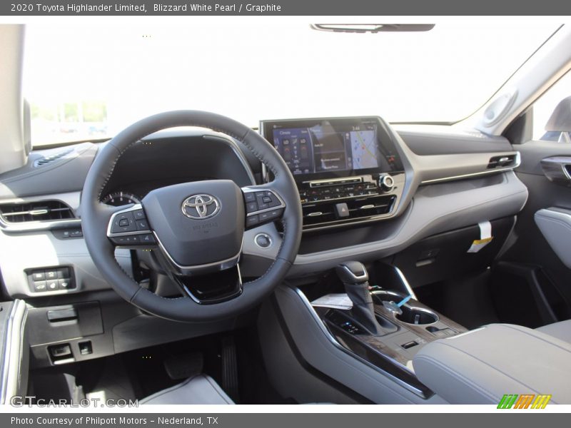 Blizzard White Pearl / Graphite 2020 Toyota Highlander Limited