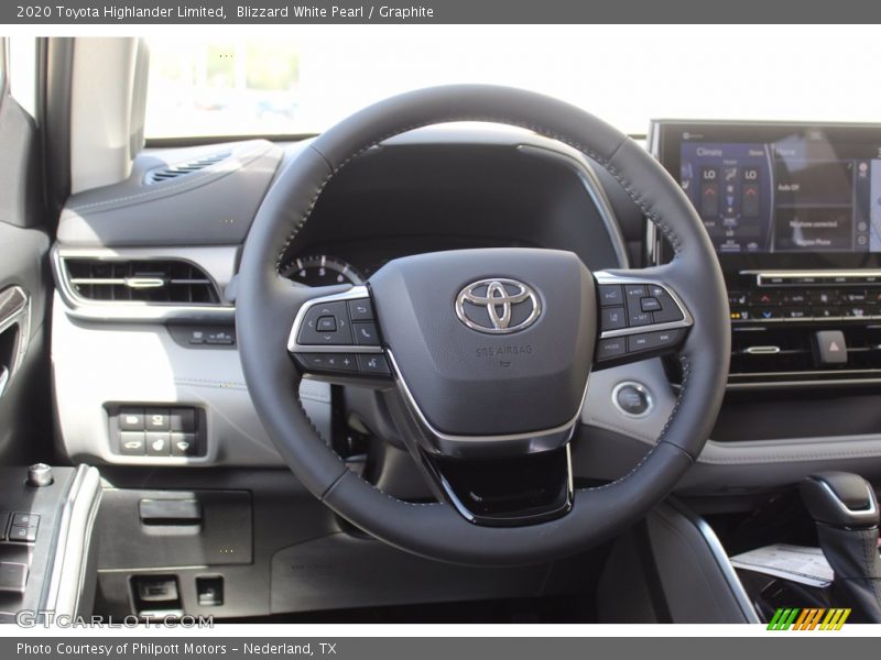 Blizzard White Pearl / Graphite 2020 Toyota Highlander Limited
