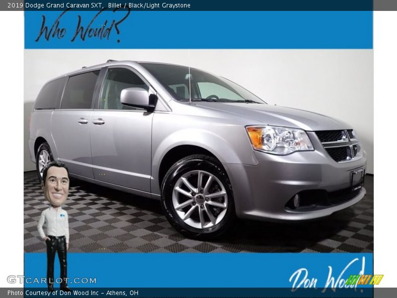 Billet / Black/Light Graystone 2019 Dodge Grand Caravan SXT