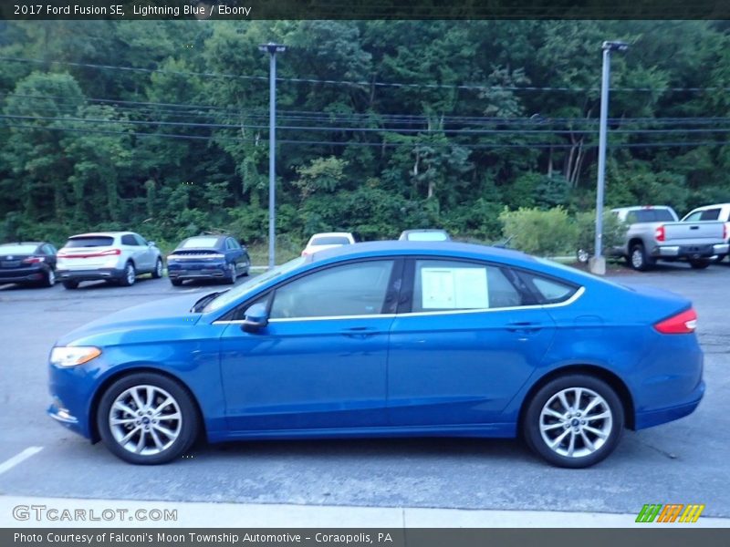 Lightning Blue / Ebony 2017 Ford Fusion SE