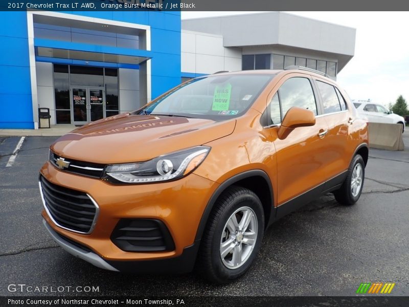 Orange Burst Metallic / Jet Black 2017 Chevrolet Trax LT AWD