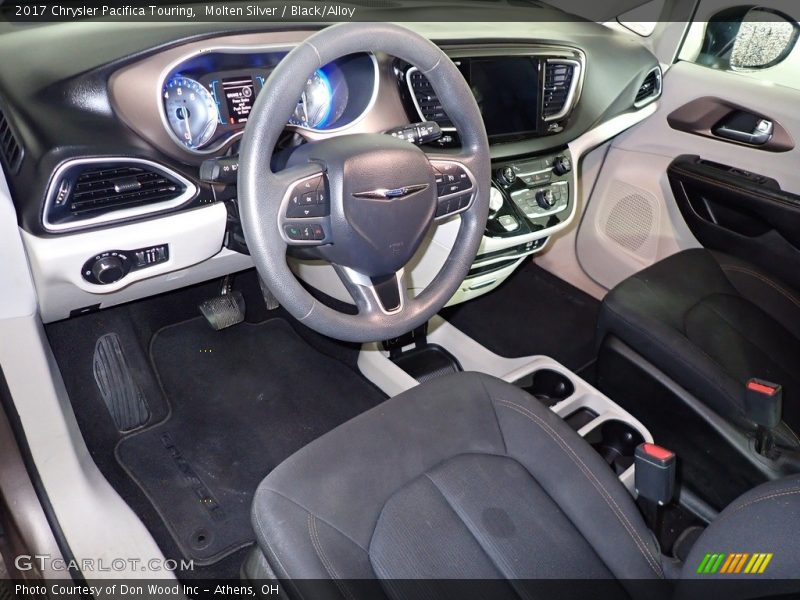 Molten Silver / Black/Alloy 2017 Chrysler Pacifica Touring