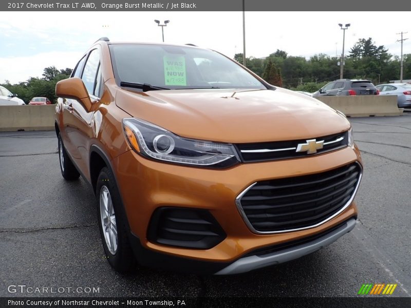Orange Burst Metallic / Jet Black 2017 Chevrolet Trax LT AWD