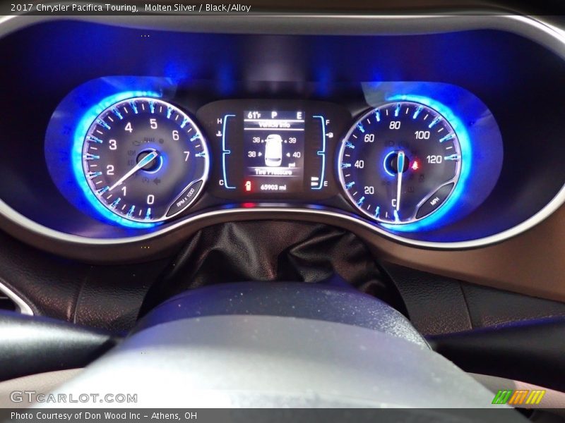 Molten Silver / Black/Alloy 2017 Chrysler Pacifica Touring