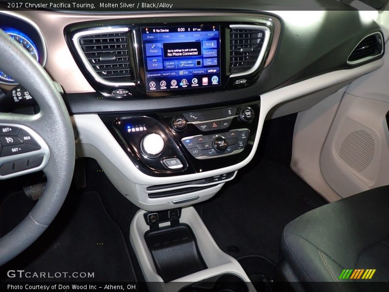 Molten Silver / Black/Alloy 2017 Chrysler Pacifica Touring