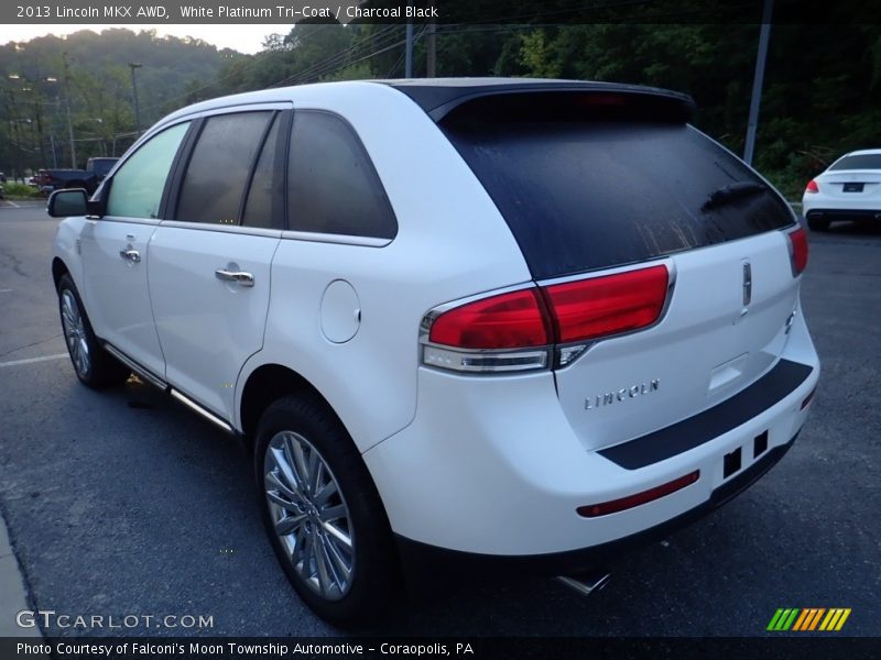White Platinum Tri-Coat / Charcoal Black 2013 Lincoln MKX AWD